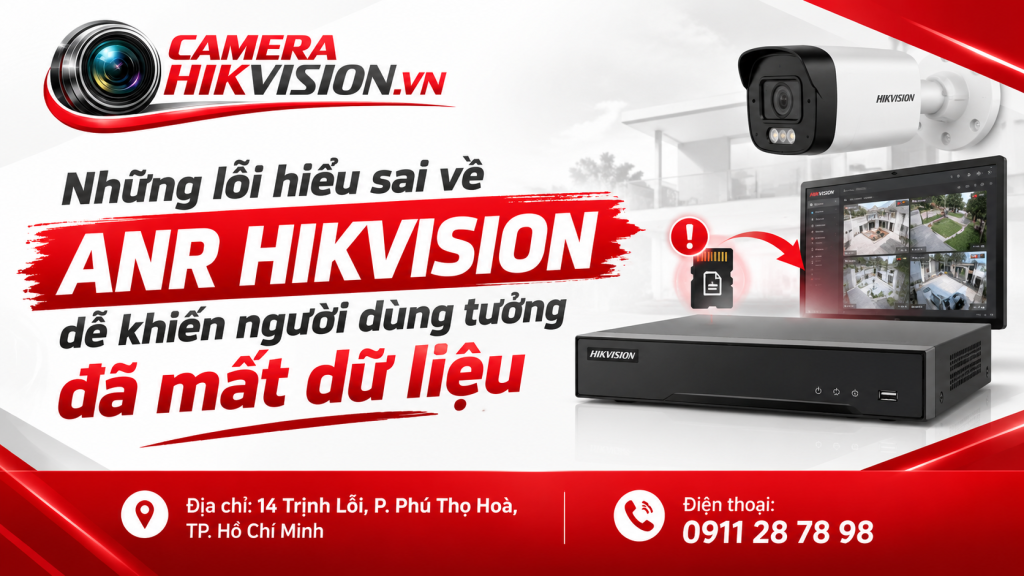 Những lỗi hiểu sai về ANR Hikvision dễ khiến người dùng tưởng đã mất dữ liệu
