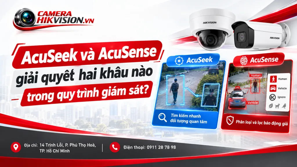 AcuSeek và AcuSense giải quyết hai khâu nào trong quy trình giám sát?