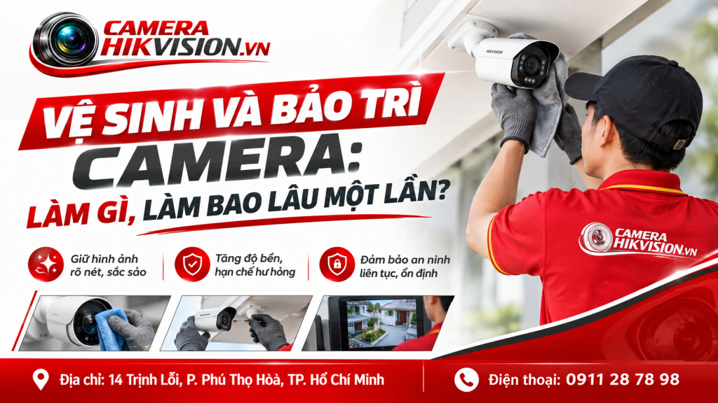 Vệ sinh và bảo trì camera: làm gì, làm bao lâu một lần?