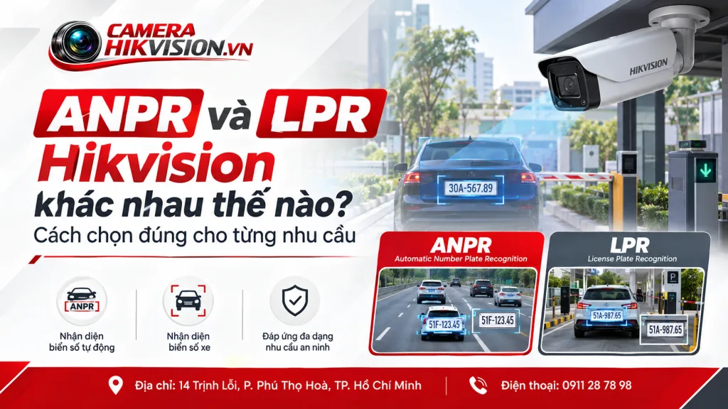 ANPR và LPR Hikvision khác nhau thế nào? Cách chọn đúng cho từng nhu cầu