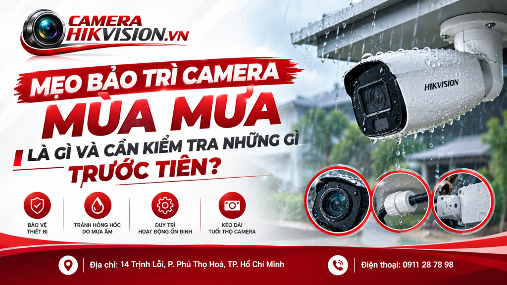 Mẹo bảo trì camera mùa mưa là gì và cần kiểm tra những gì trước tiên?