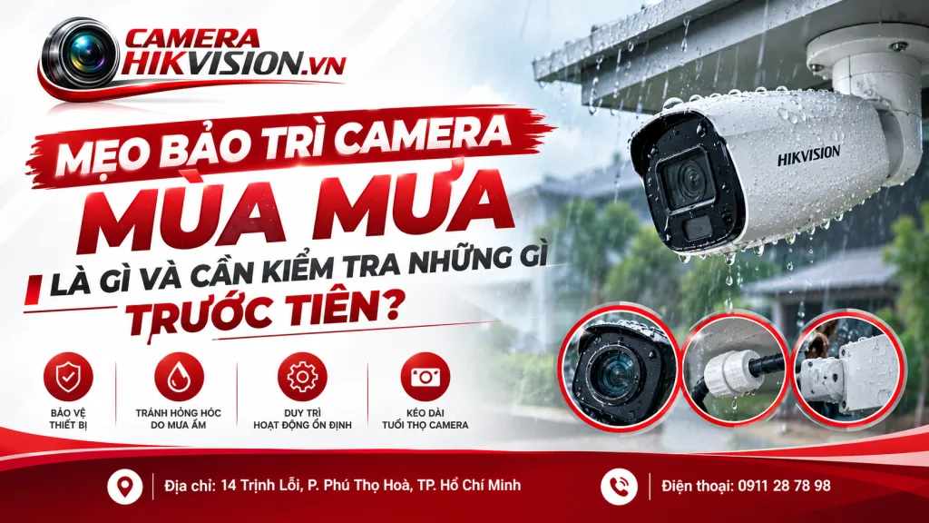 Mẹo bảo trì camera mùa mưa là gì và cần kiểm tra những gì trước tiên?