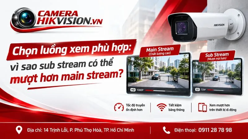 Chọn luồng xem phù hợp: vì sao sub stream có thể mượt hơn main stream?