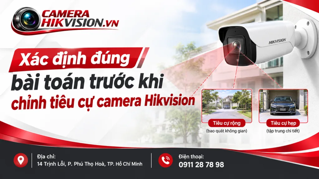 Xác định đúng bài toán trước khi chỉnh tiêu cự camera Hikvision