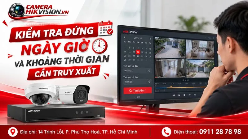 Kiểm tra đúng ngày giờ và khoảng thời gian cần truy xuất
