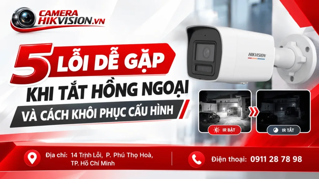 5 lỗi dễ gặp khi tắt hồng ngoại và cách khôi phục cấu hình